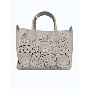 NEW BUCO women's flower away hand held tote in light purple